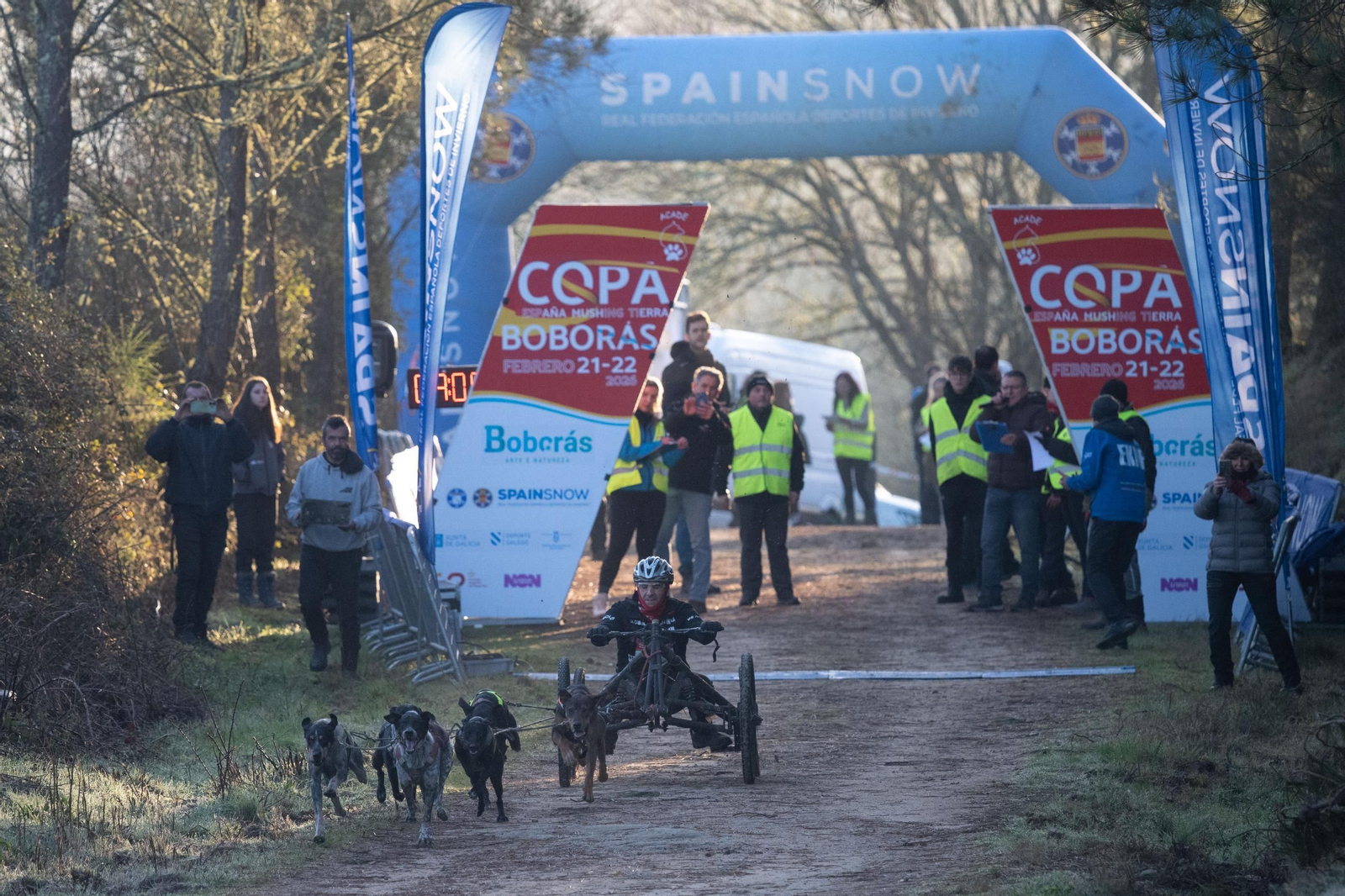 Galería | El mushing acerca los deportes de invierno a Ourense