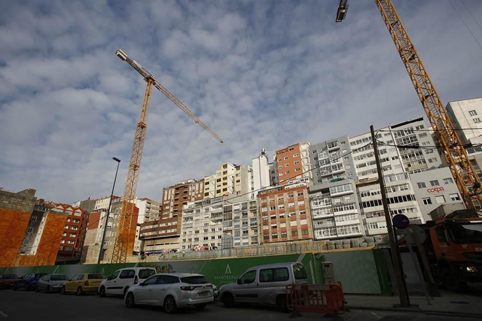 La obra nueva comienza a repuntar en Vigo donde hay varias promociones inmobiliarias en construcción.