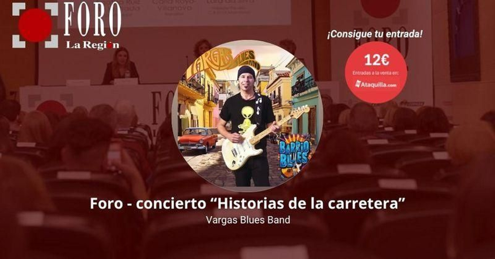 Foro- concierto "Historias de la carretera" con Vargas Blues Band
