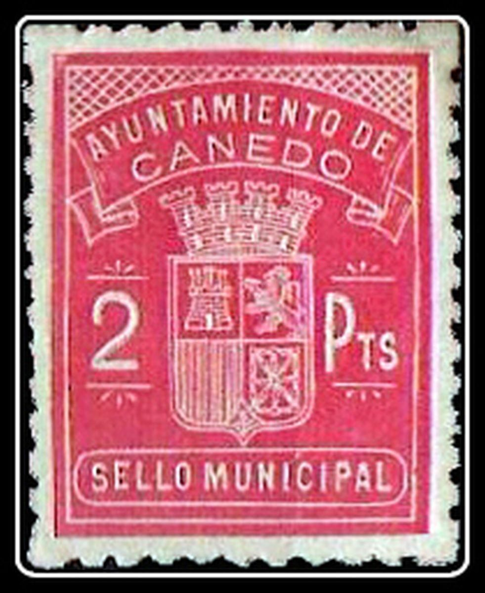 No se conoce ningún escudo de Canedo, en su lugar utilizo este sello en el que figura el nombre del Ayuntamiento.