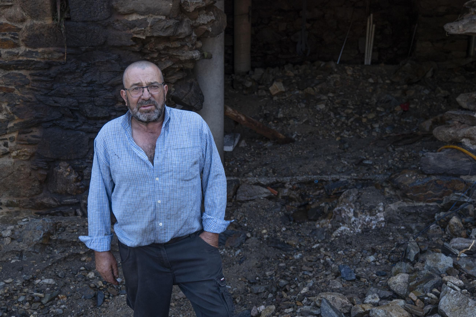 Galería | A Bouza, en Viana, zona cero de la destrucción en la provincia de Ourense por las lluvias torrenciales
