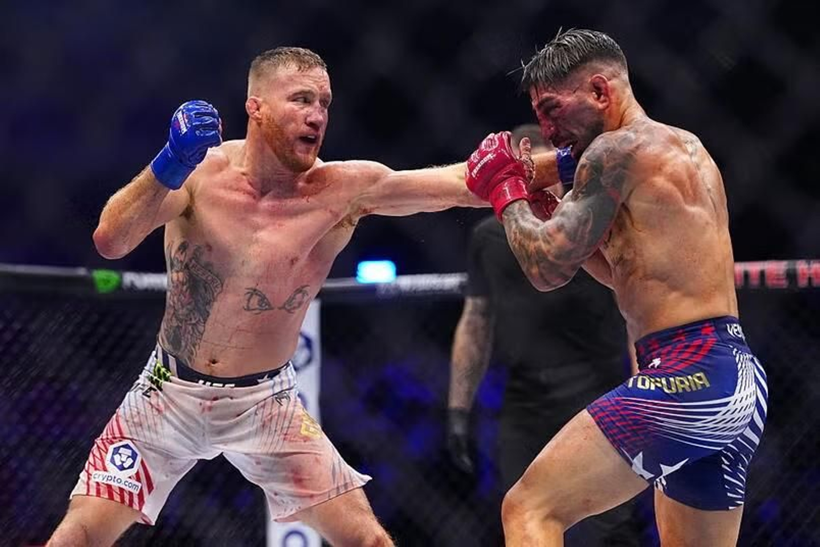 Galería | Así fue la pelea de Ilia Topuria frente a Justin Gaethje, en fotos