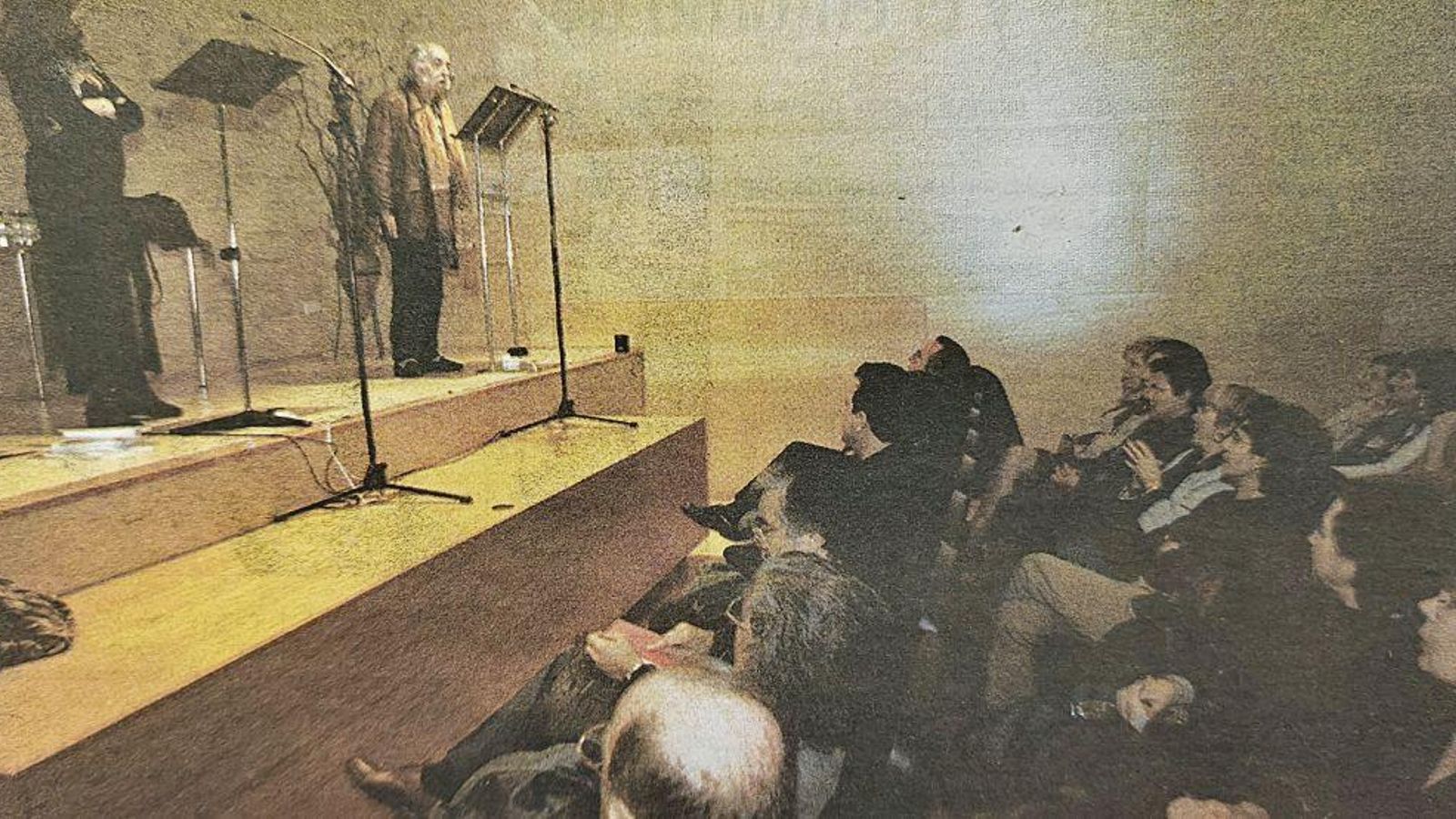 Recital de Agustín García Calvo e Isabel Escudero en el Foro La Región.