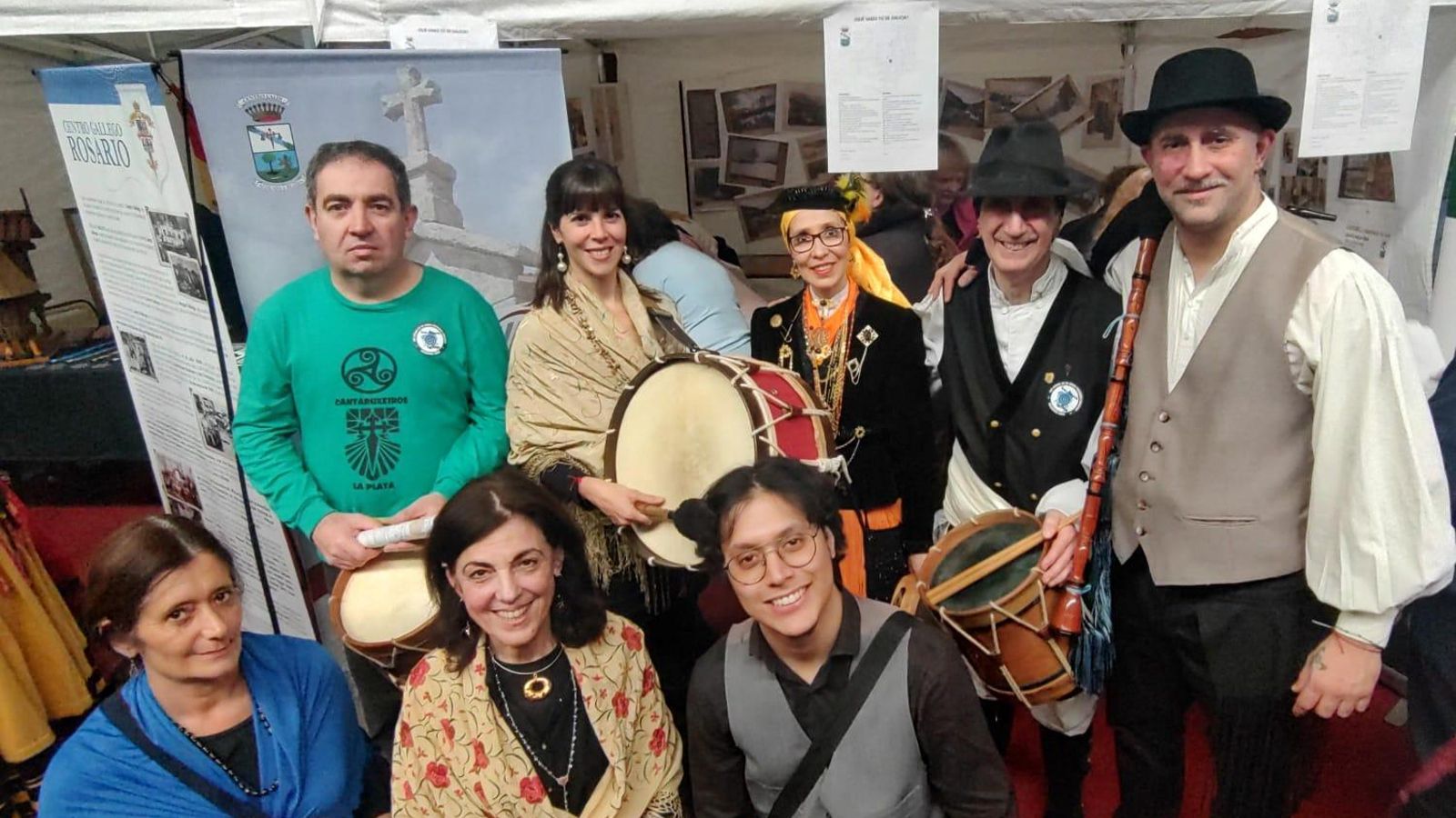 En la imagen bailarines de la Romería