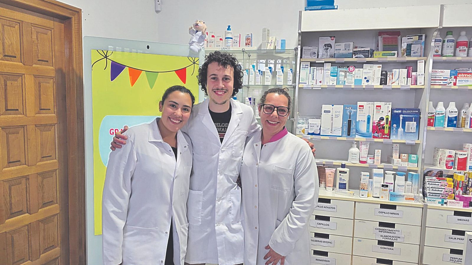 Fanny Henríquez Santos, Samuel Chantada Lorenzo y Tamara Caneda González.