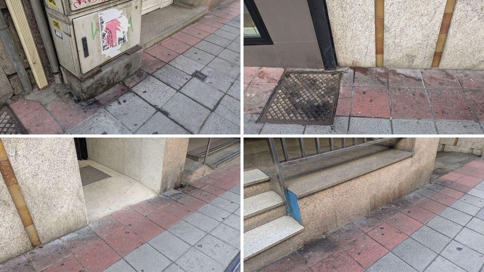 Suciedad en la calle Xoán XXIII