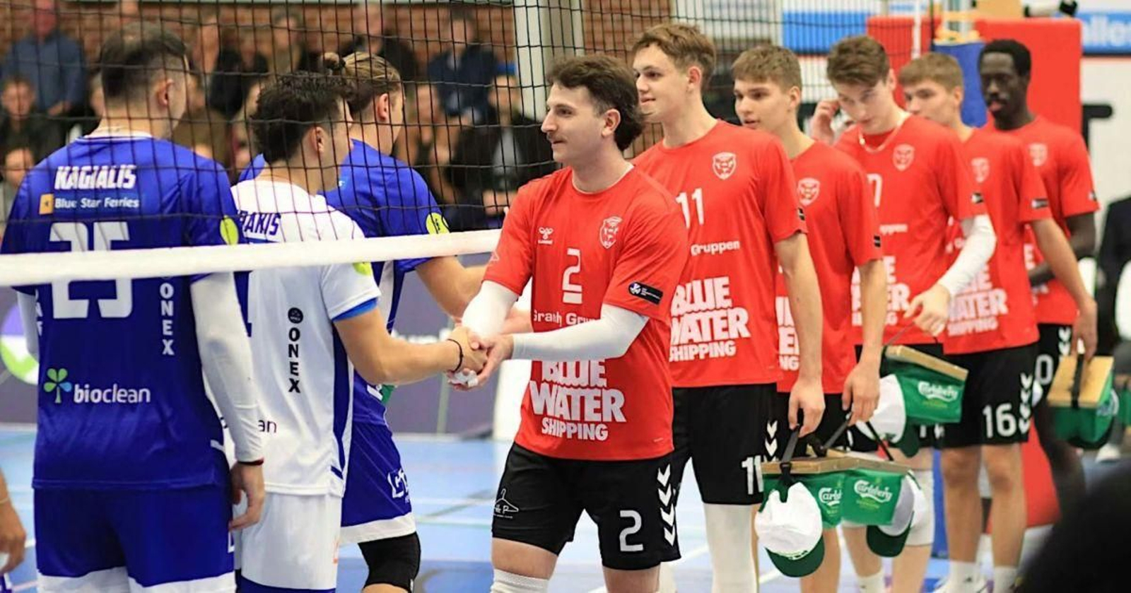 Nick Glynn en un partido con el Club Nordenskov UIF.