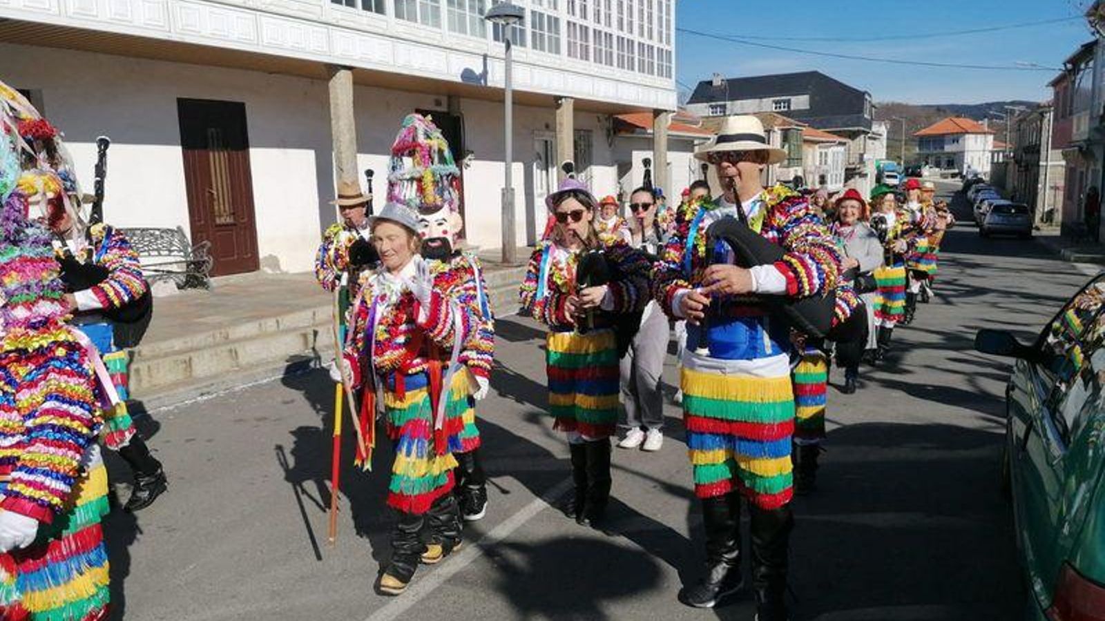 Desfile en Riós antes de la pandemia.