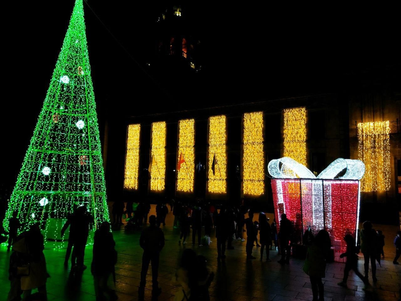 Decoración navideña en Celanova