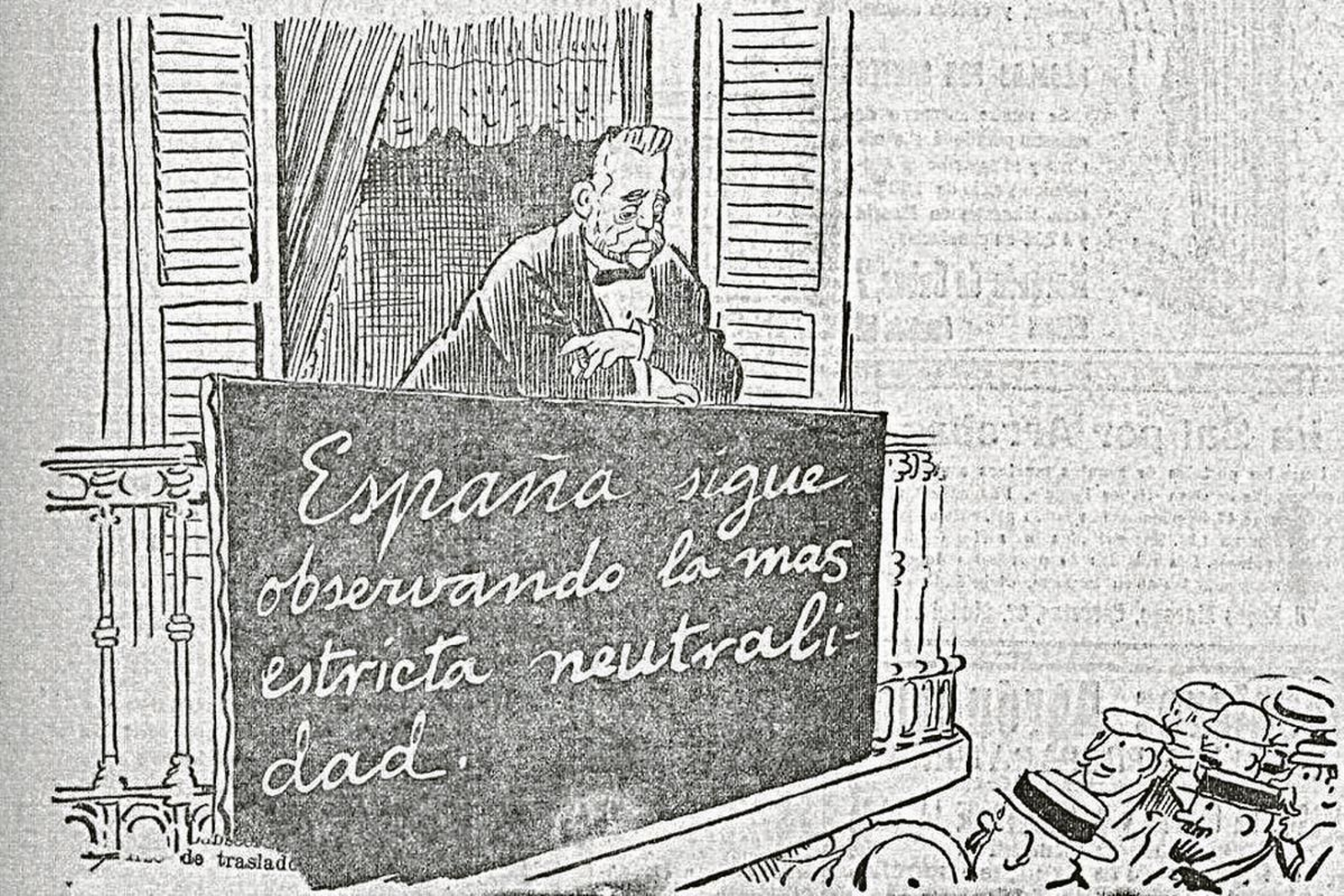 Viñeta del Heraldo de Madrid, de agosto 1914.