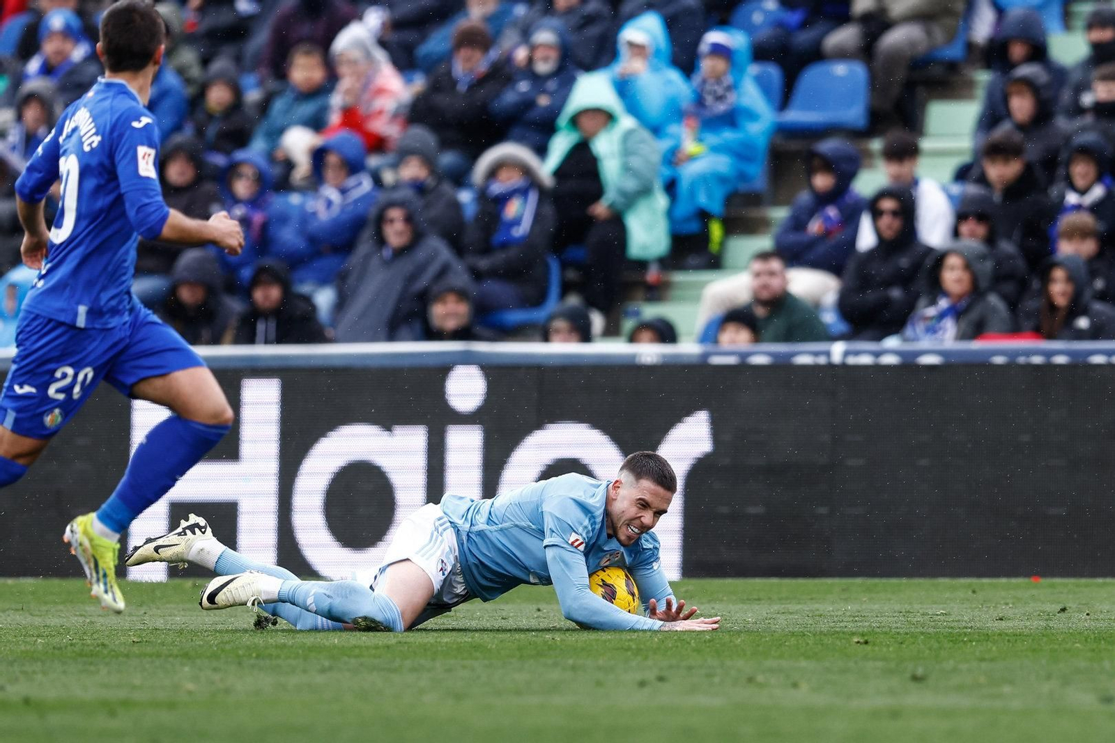 Partido entre el Getafe y el Celta.
