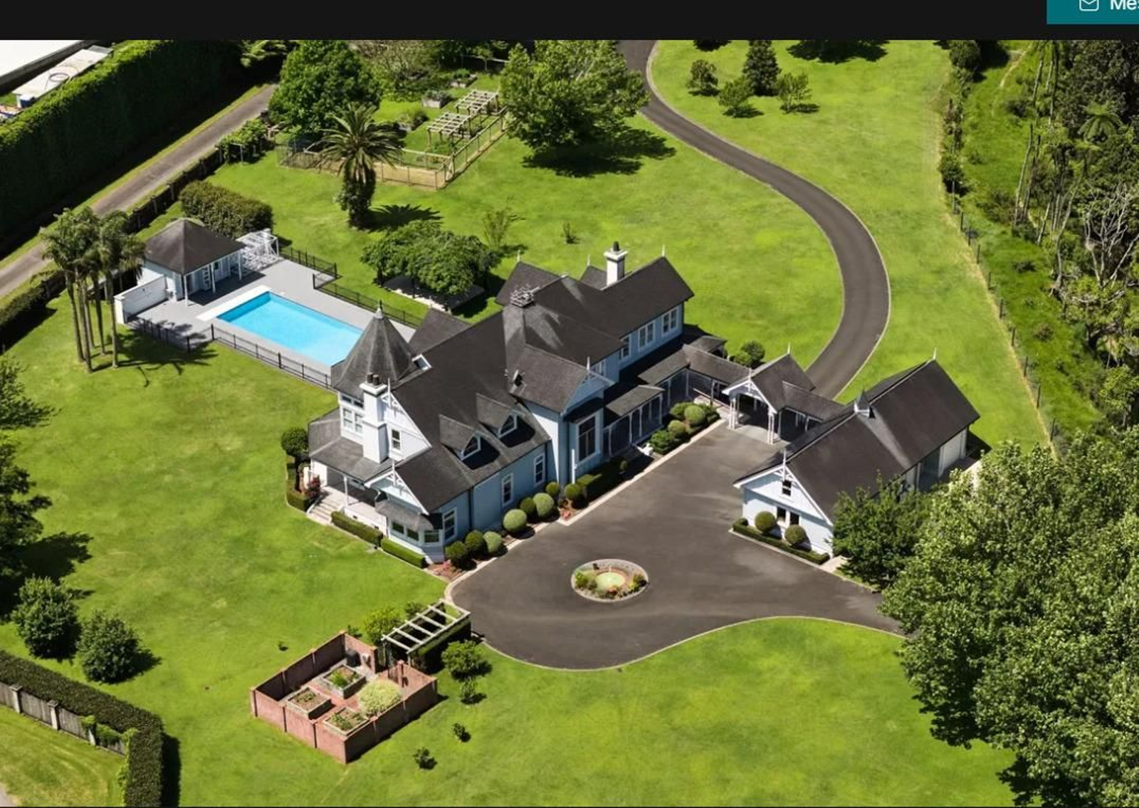 Vista aérea de la propiedad