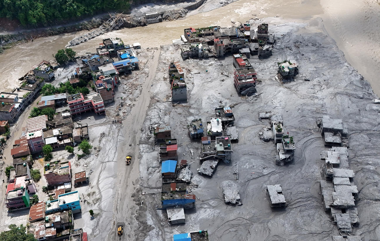 Galería | Las imágenes satelitales que muestran la devastación de la riada en Nepal