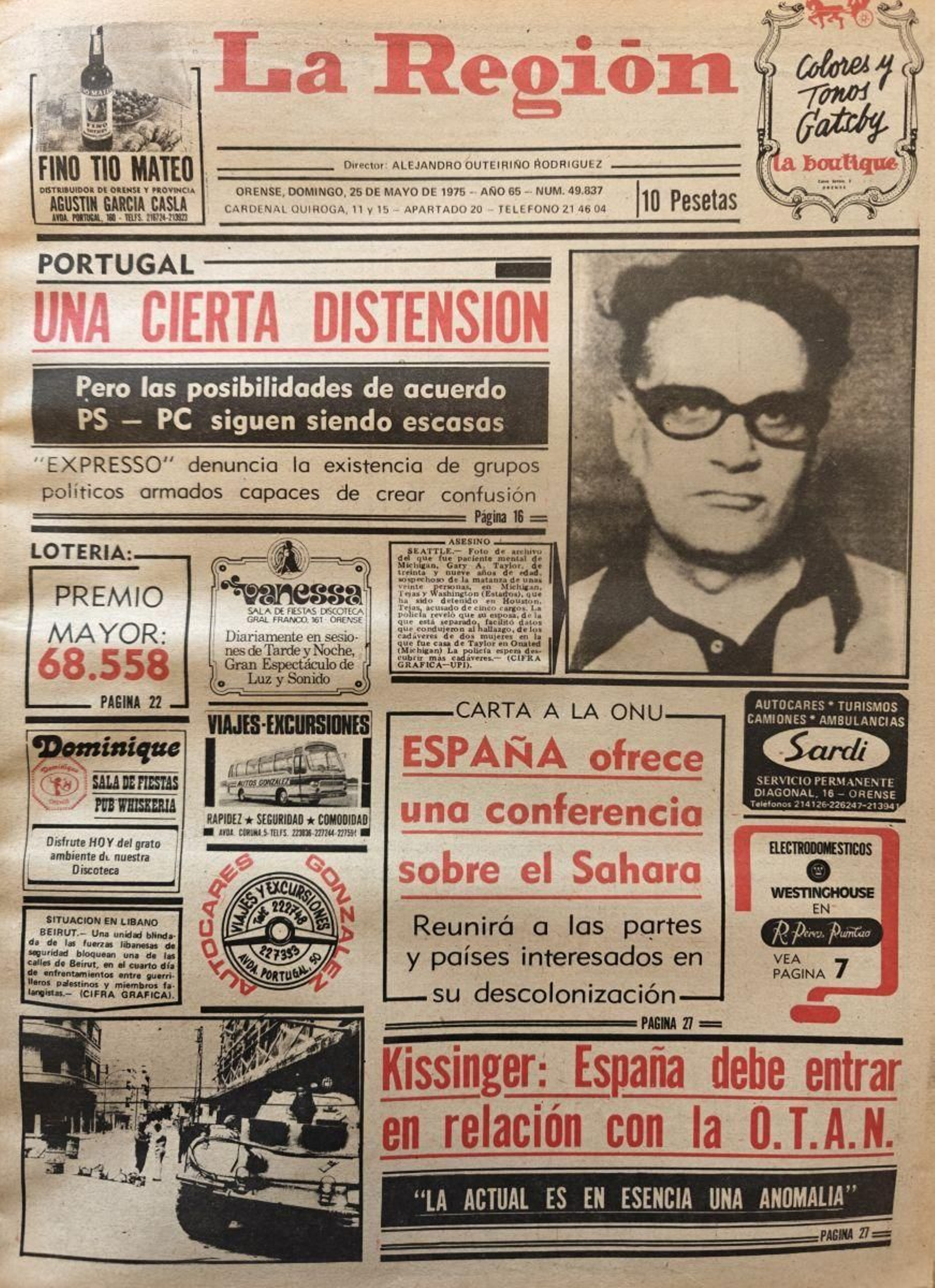 La portada.