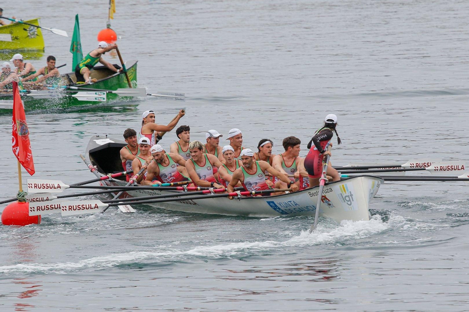 Bandera de Samertolameu de traineras.