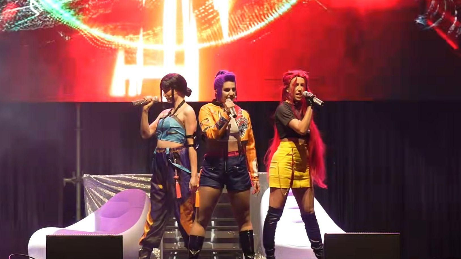 Momento del estreno de "Guerreras K-Pop: El Musical" en Santander