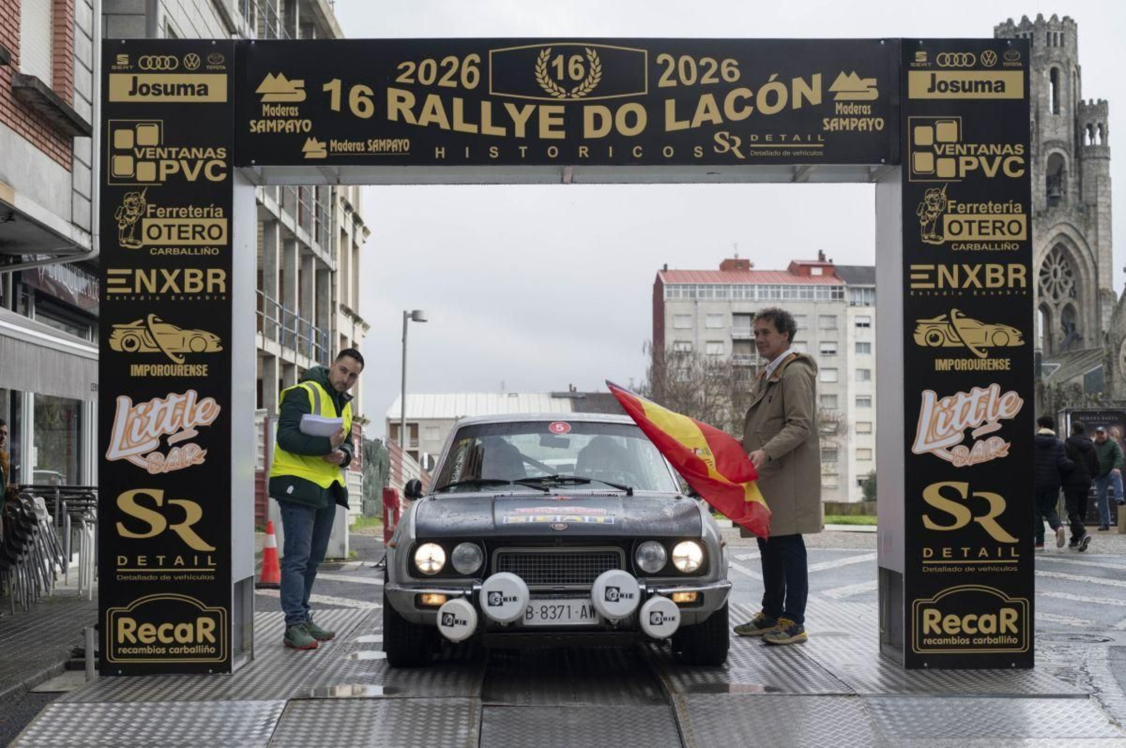 Diego López y Carlos Miguel Caldas fueron los más rápidos en el Rally do Lacón.