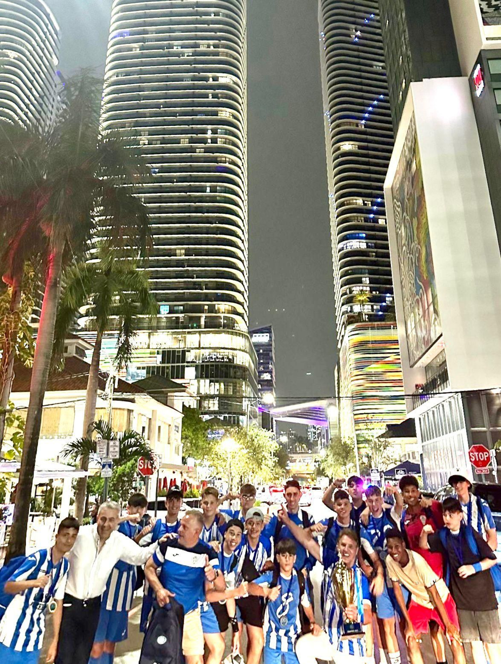 El cadete del UDJ de Almeiras de A Coruña en Miami