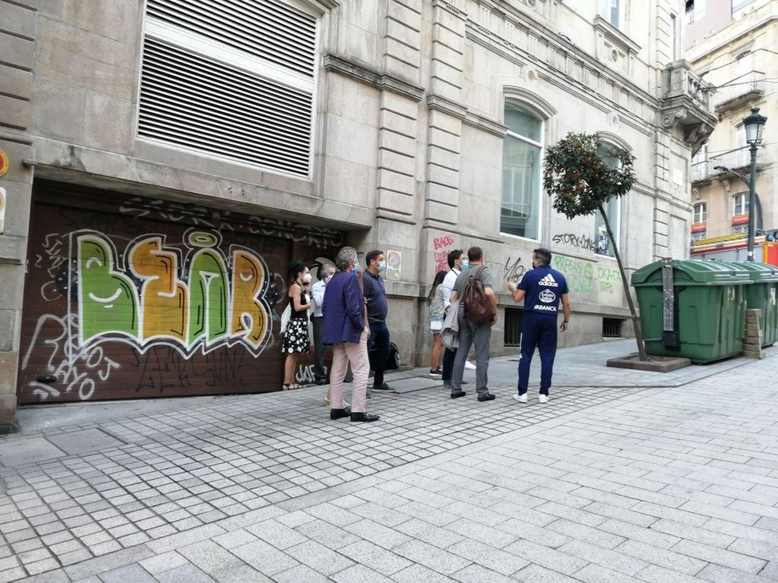Un incendio se desata en la sede del Celta 88