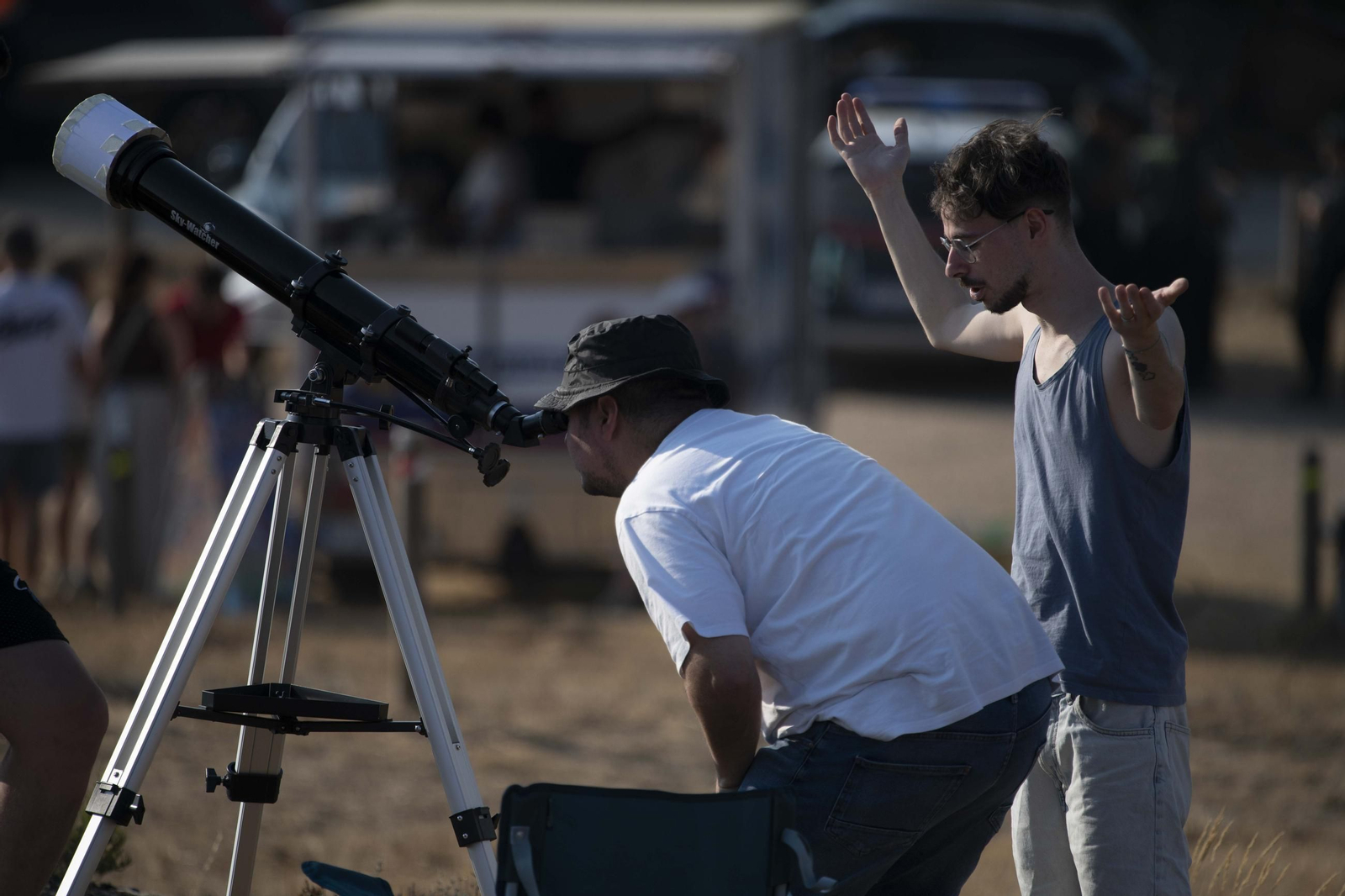 Galería | El observatorio de Trevinca, en A Veiga, vive una jornada histórica de eclipse