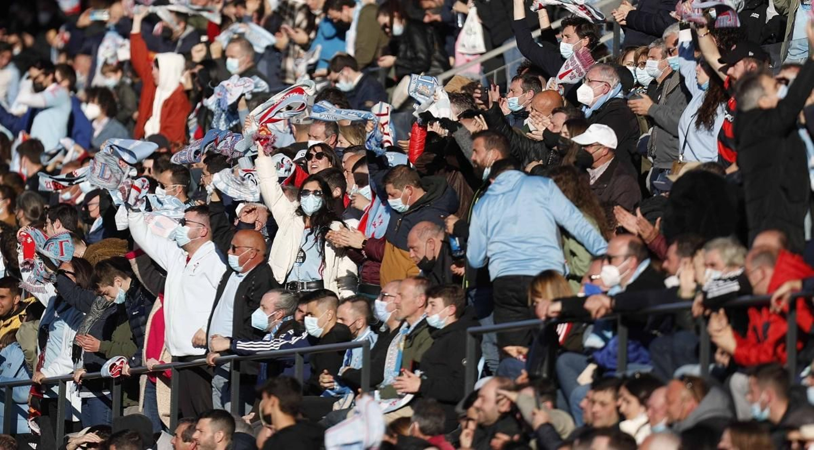 La afición del Celta volvió a responder a la presencia del Real Madrid con la mejor entrada de la temporada.