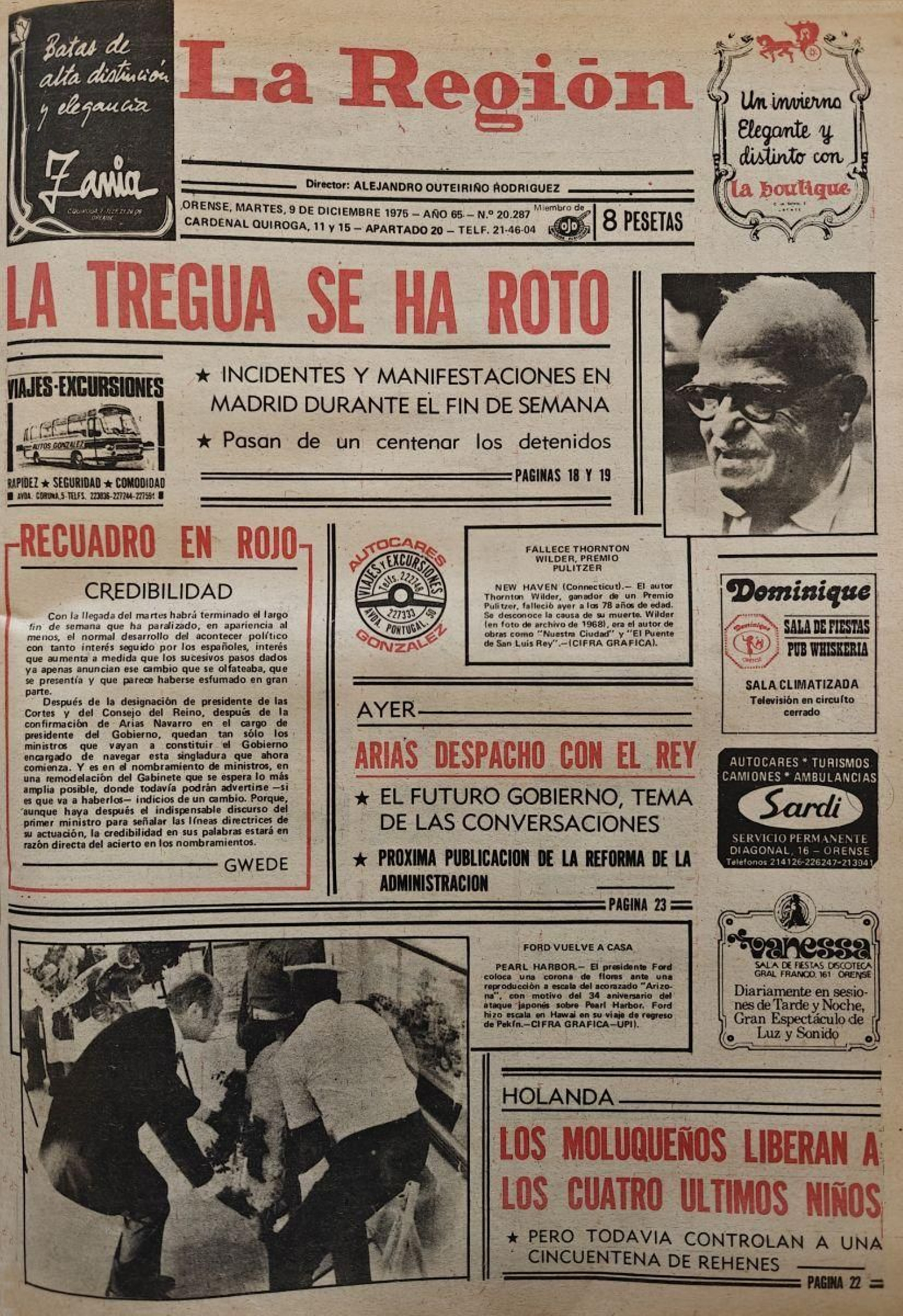 La primera 9 de diciembre 1975