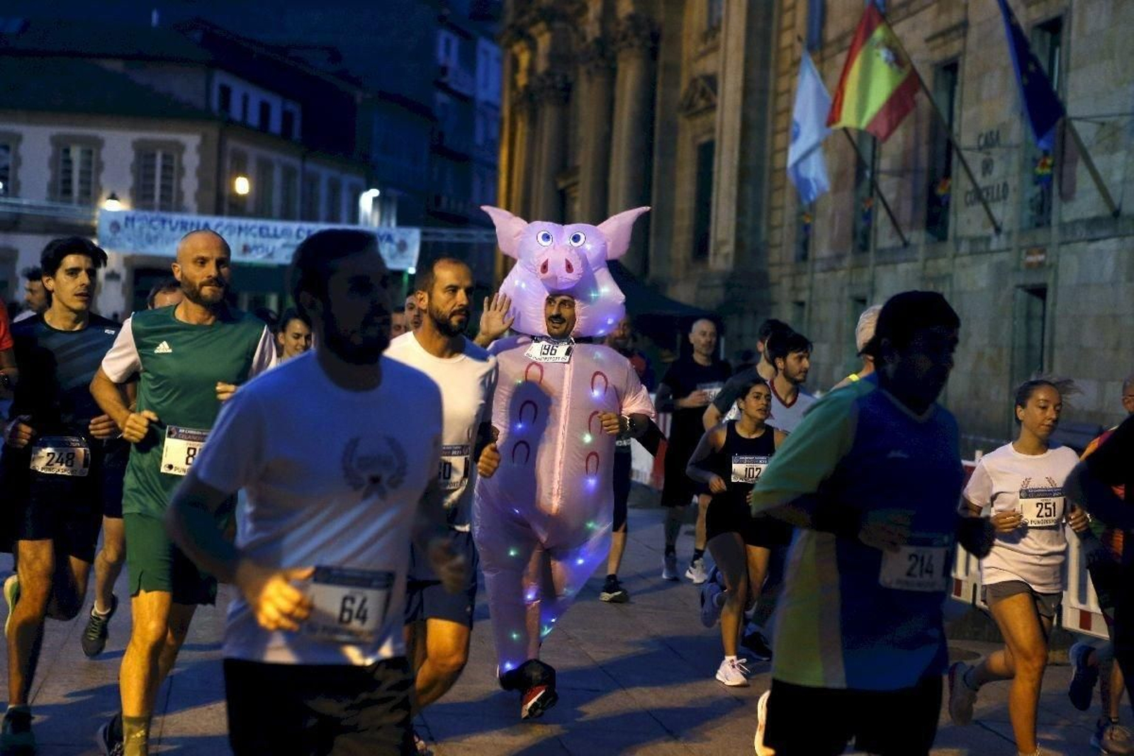 El correr no va reñido con el tener buen sentido del humor.