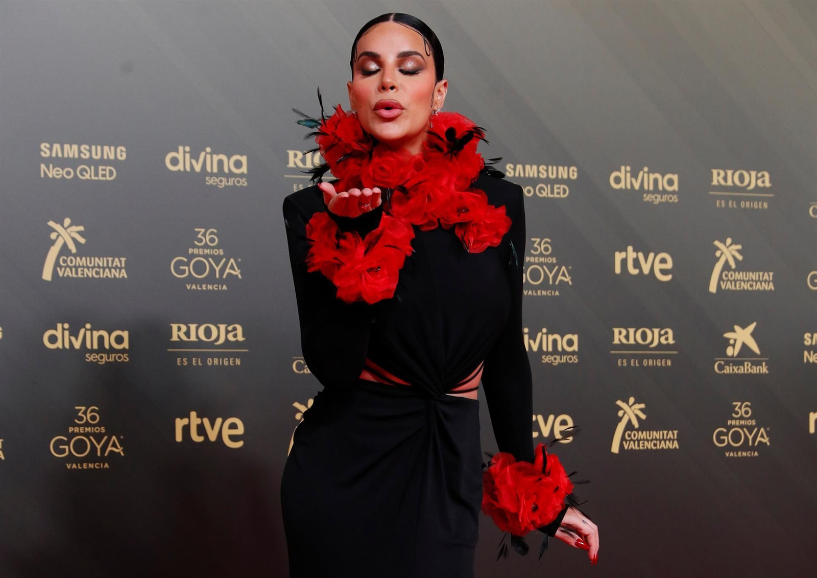 La alfombra roja de la 36ª edición de los Premios Goya. // EFE