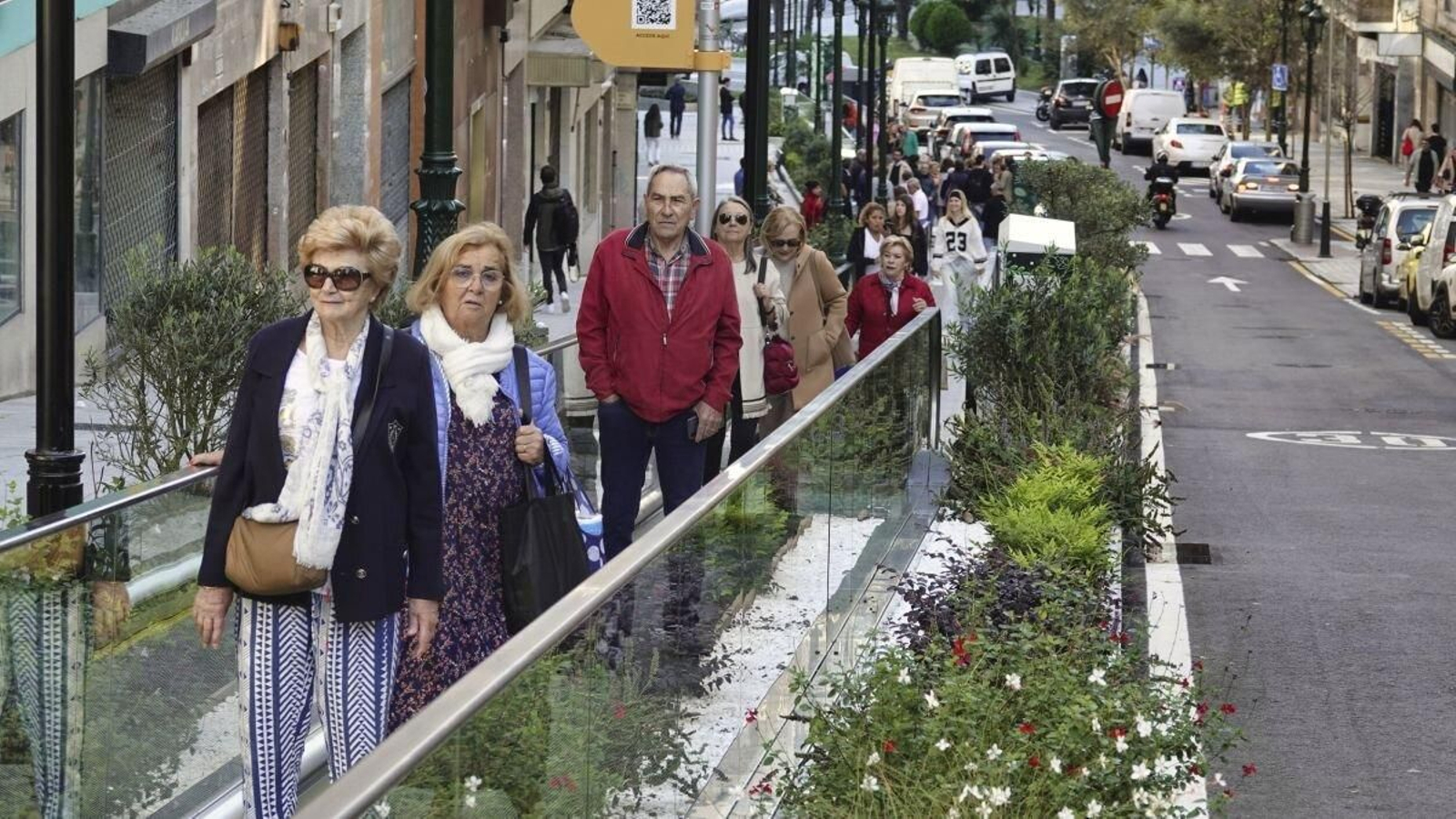 Las rampas mecánicas en Escultor Gregorio Fernández, inauguradas esta semana.
