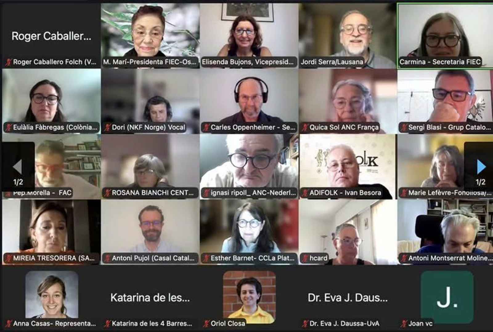 Asamblea virtual de la FIEC