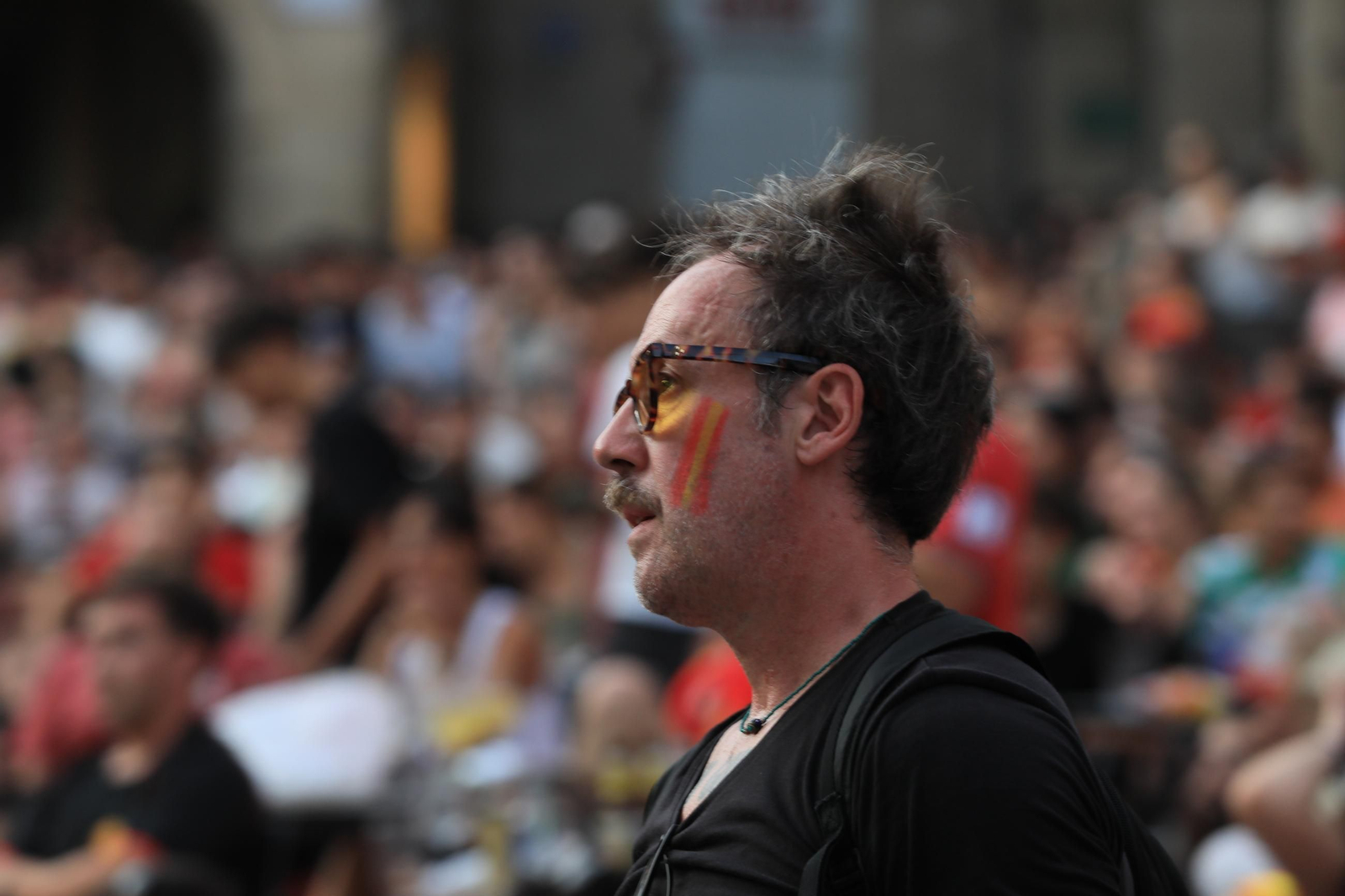 Galería | Ambiente y expectación en las terrazas de Ourense para disfrutar del partido de la selección española ante Portugal , en fotos