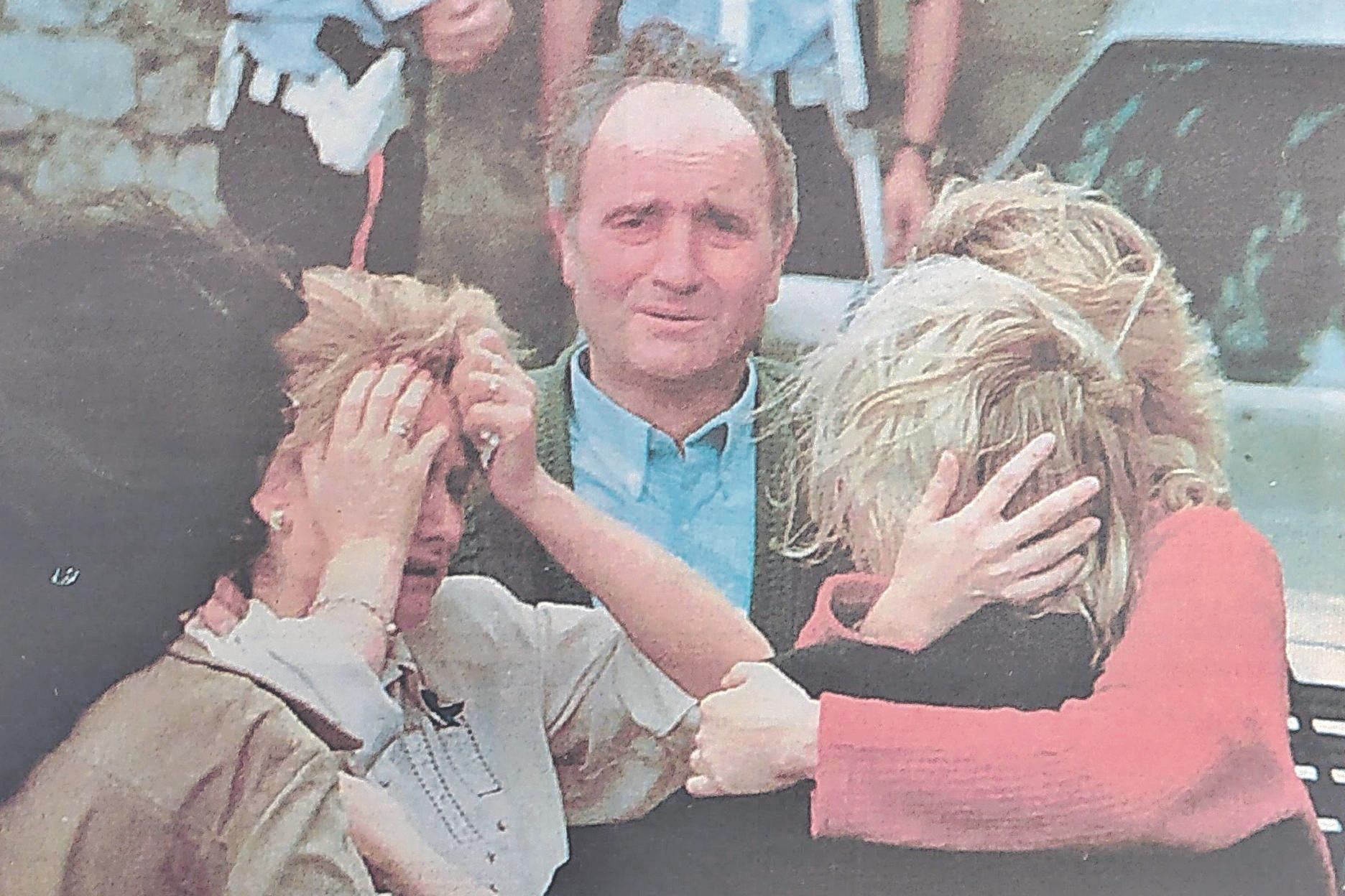 Los padres, hermana y novia de Miguel Ángel, desconsolados.