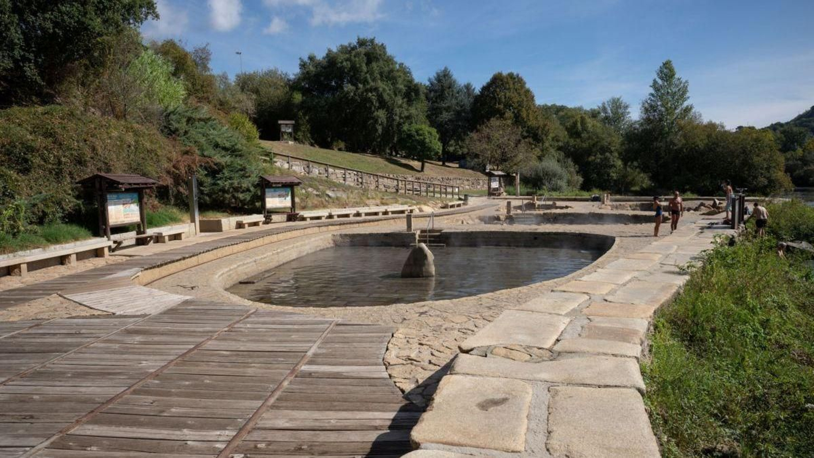 Panorámica das Termas do Muíño da Veiga.