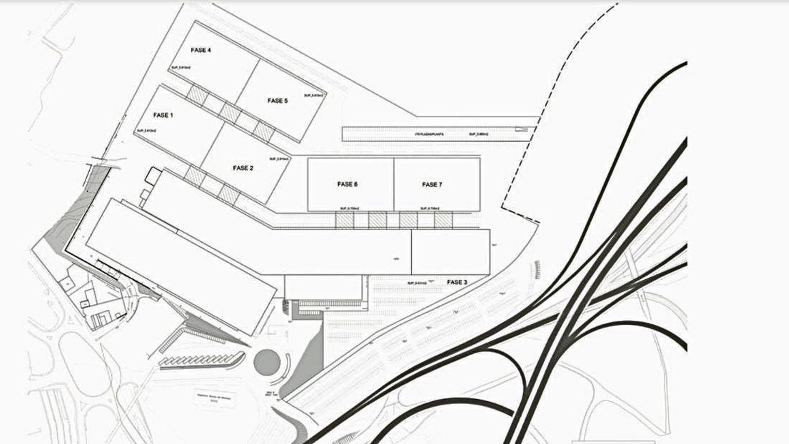 El desarrollo de Ifevi según la propuesta que evaluará el patronato del recinto, en siete fases y varios años.