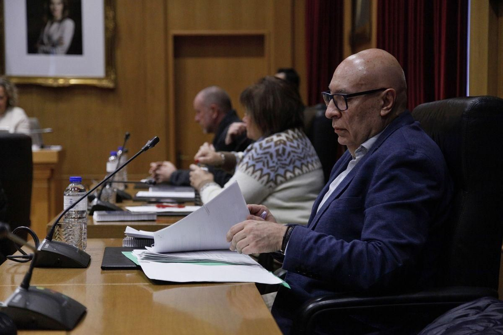 El alcalde de Barbadás, Xosé Carlos Valcárcel, en un pleno de la Diputación