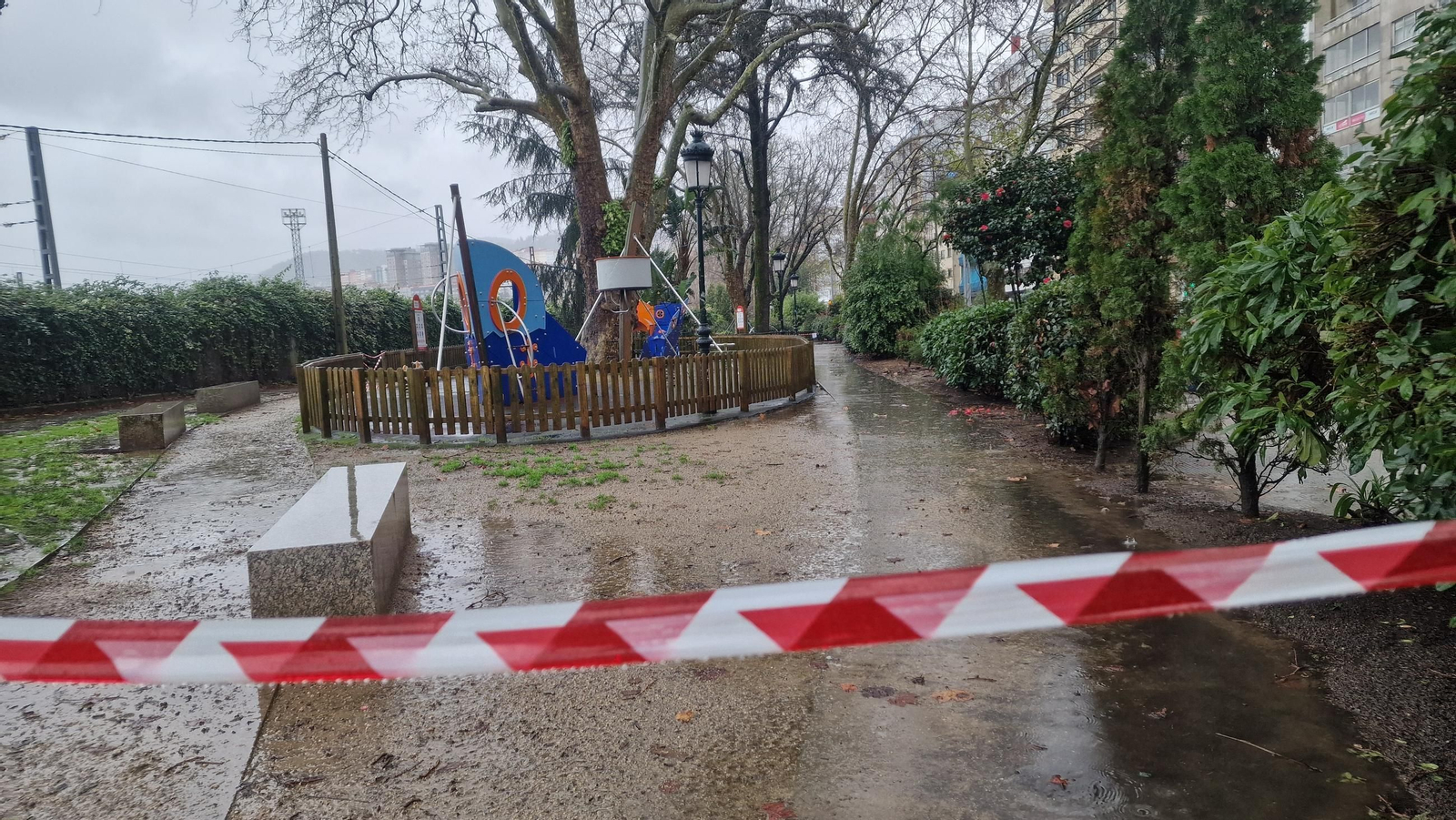 GALERÍA | Los estragos de la borrasca Herminia en Vigo