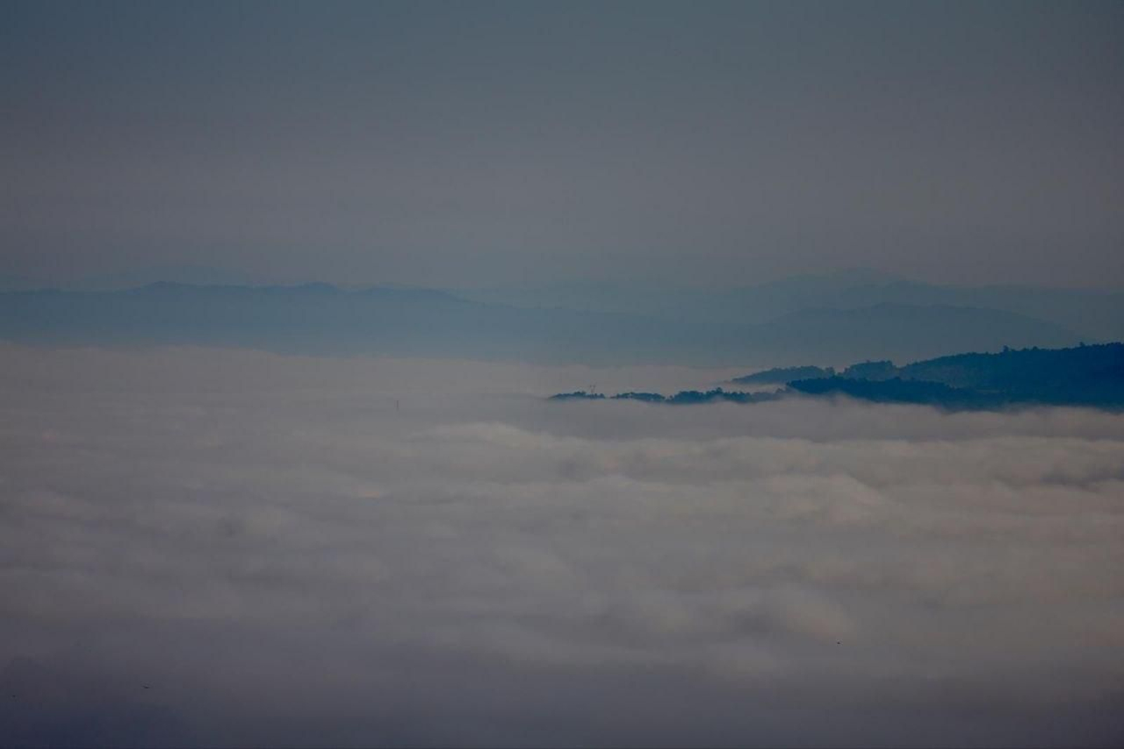 Galería | Un manto de niebla despierta a la Ría de Vigo tras la ola de calor