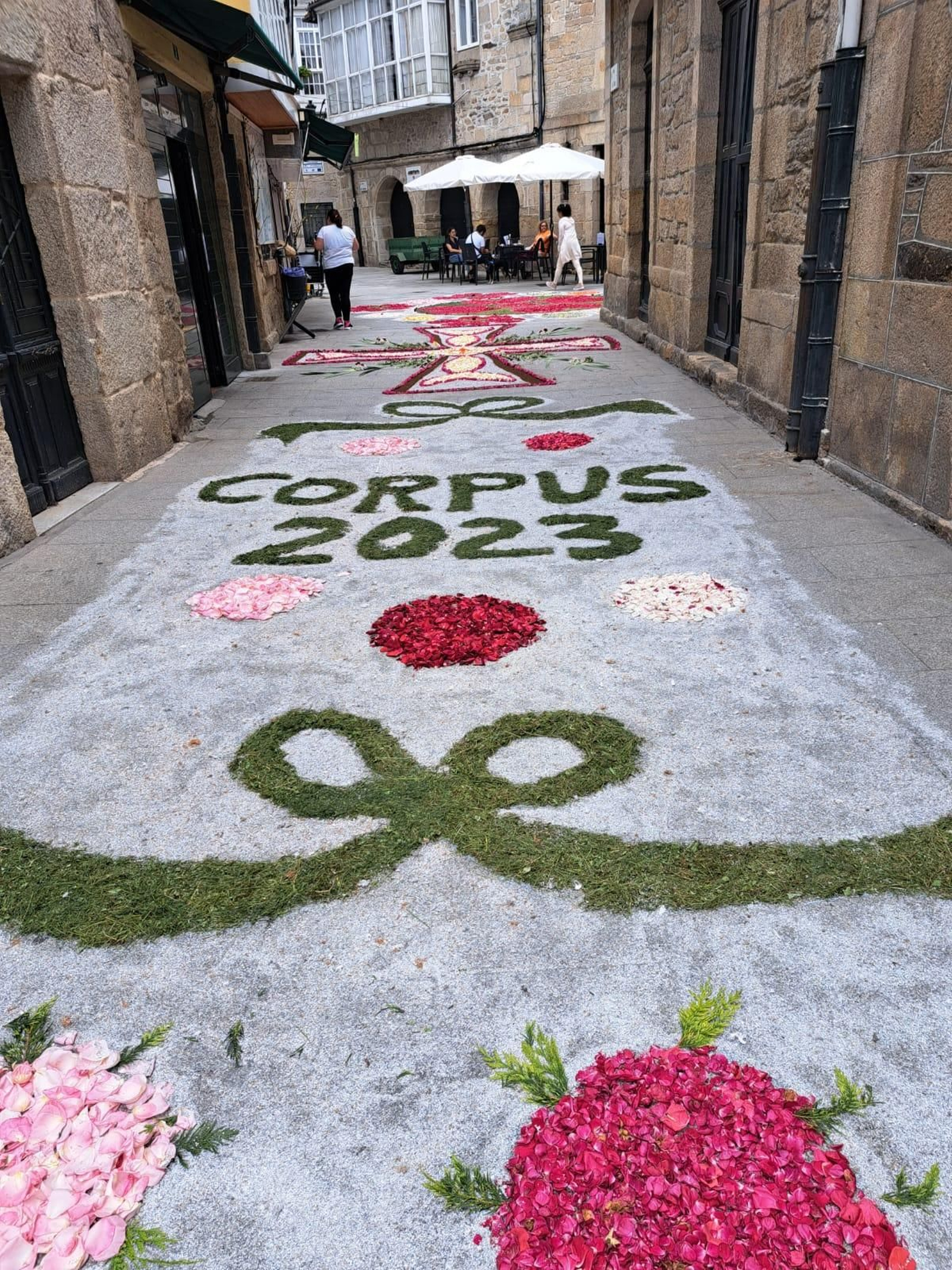 Alfombra del Corpus en Trives.
