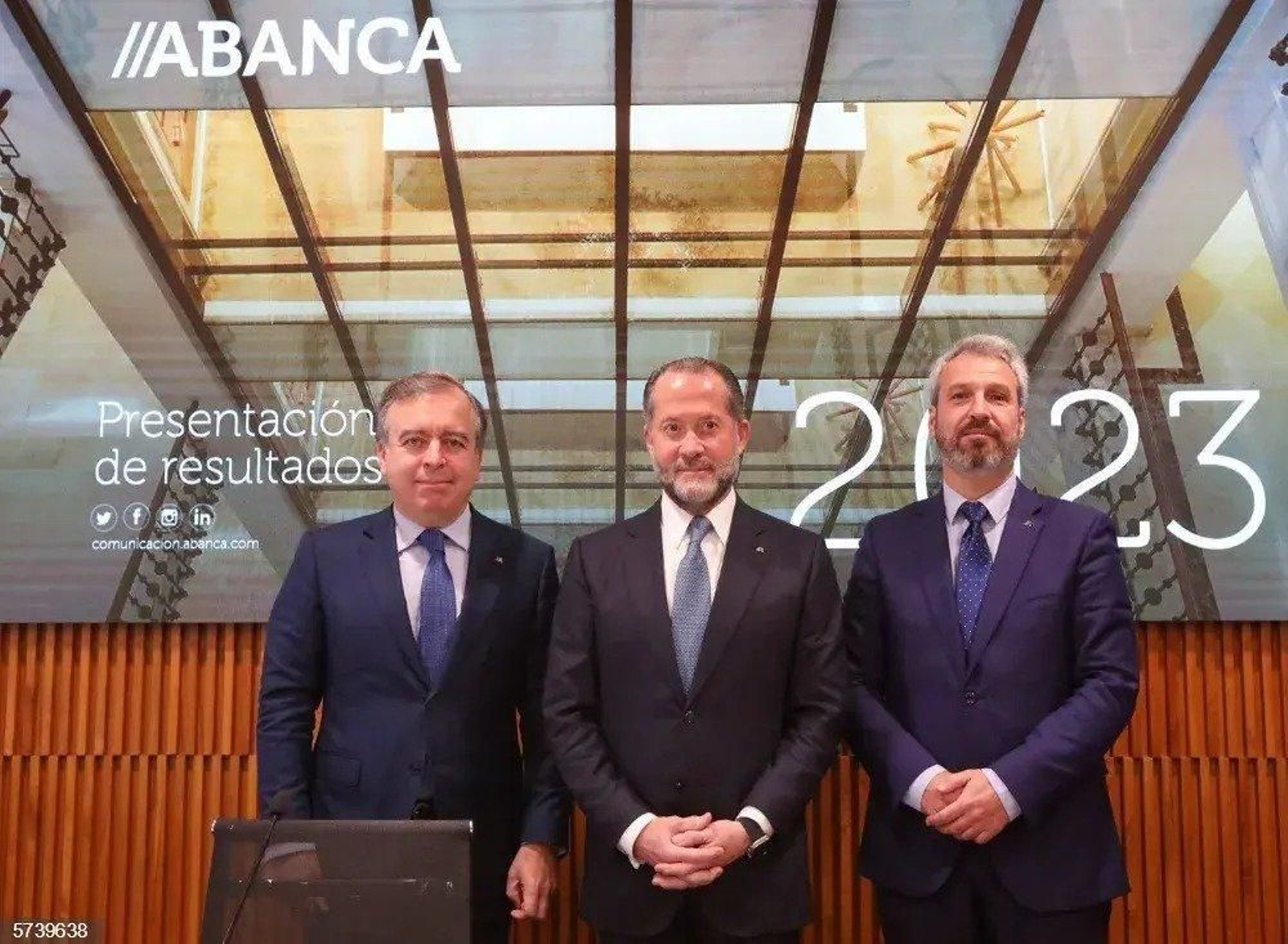 Presentación de resultados de Abanca