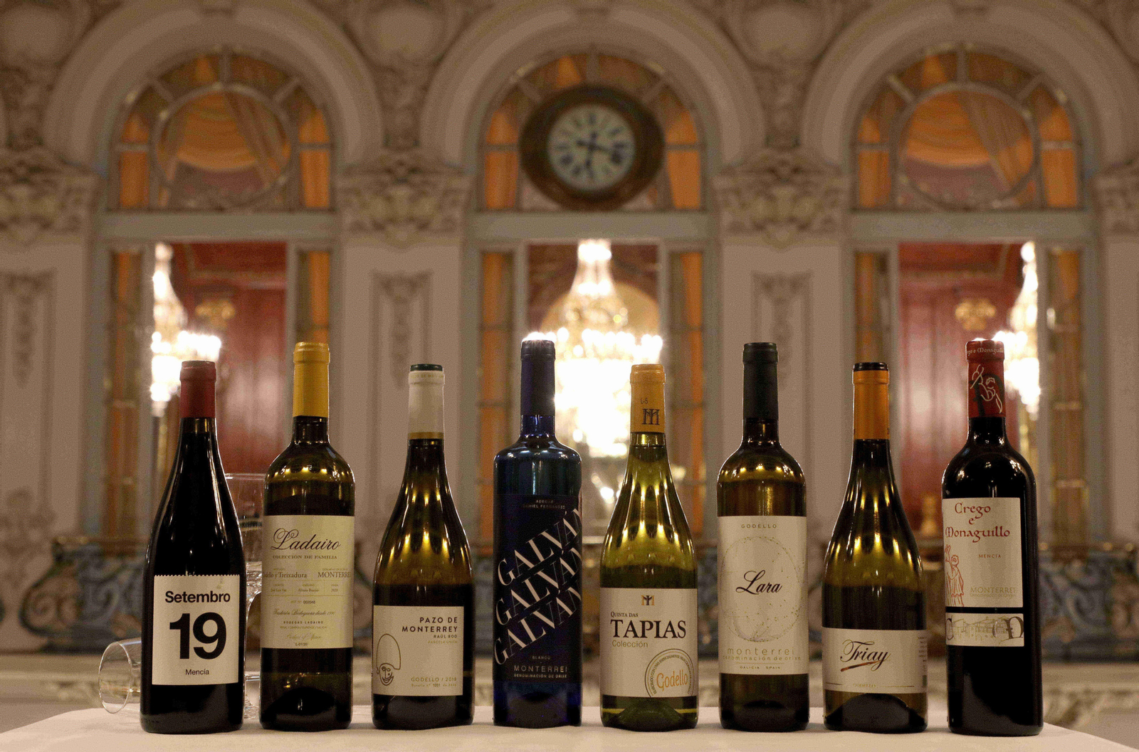 Algunos de los vinos promocionales de la DO Monterrei. (Foto: Cedida).