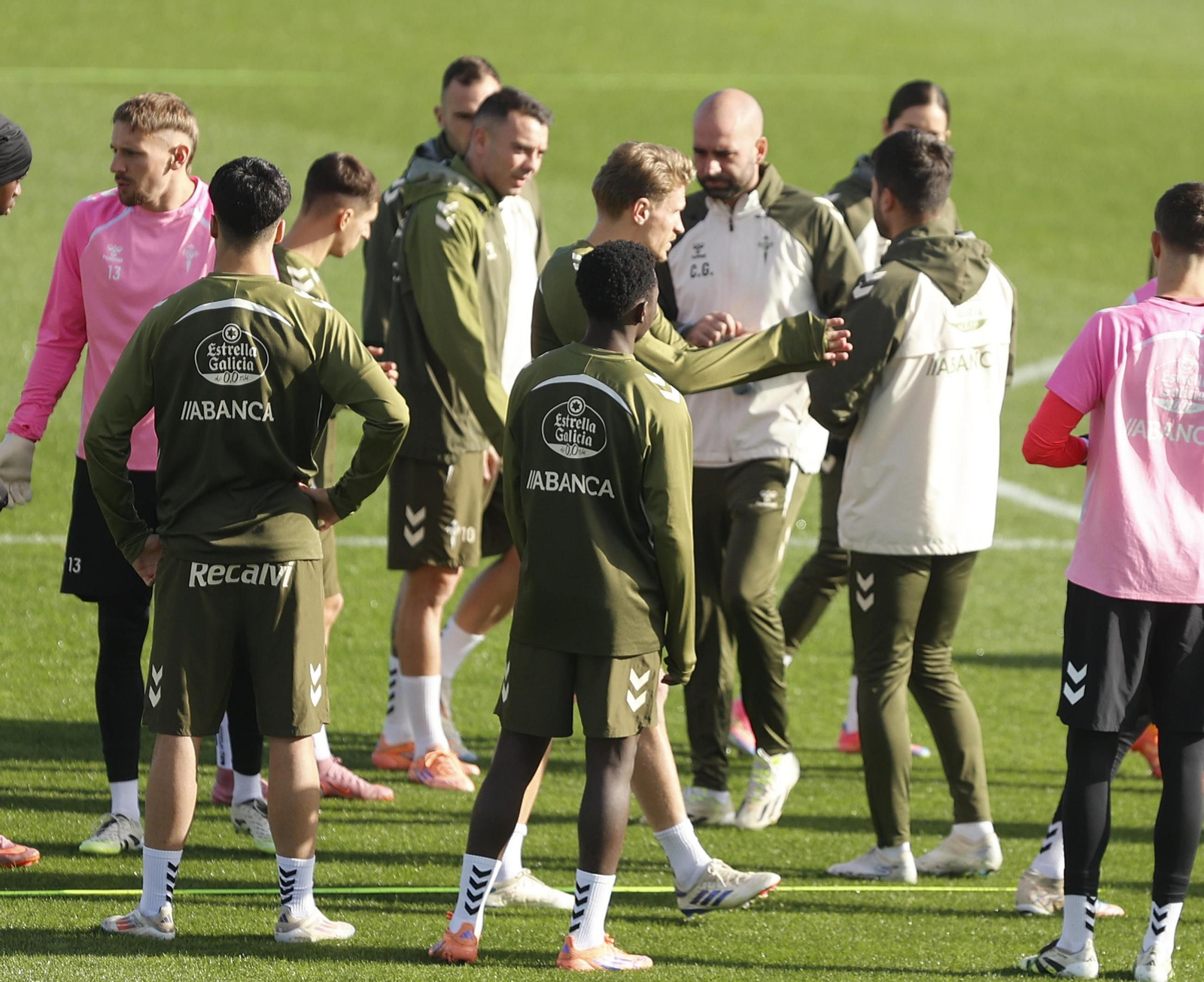 Galería | El Celta entrena en Afouteza antes del partido contra el Barcelona