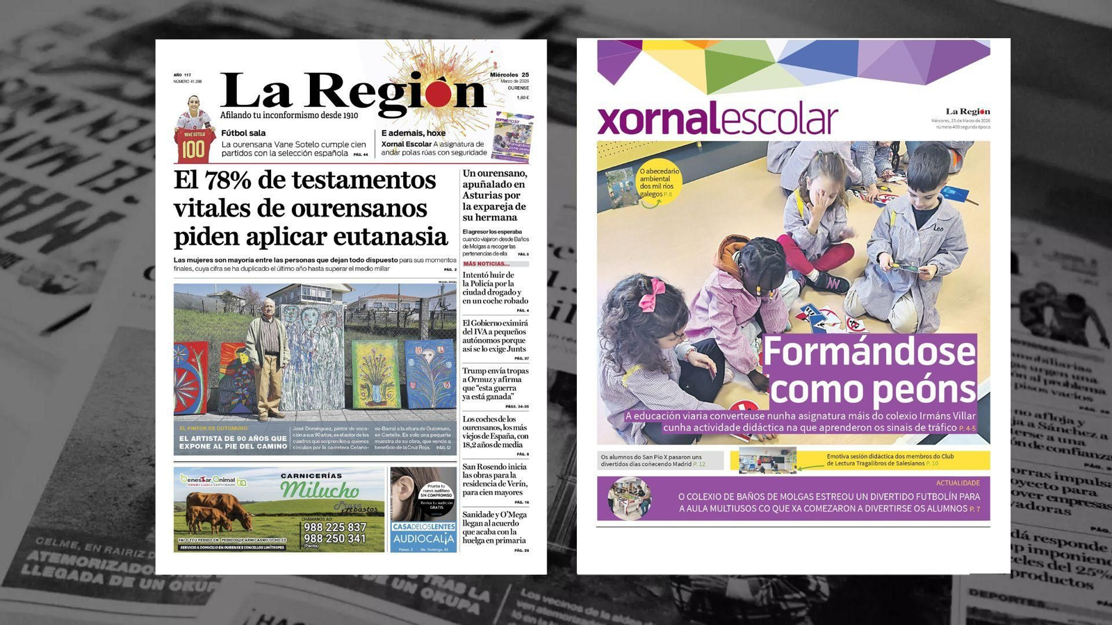 Las portadas de La Región