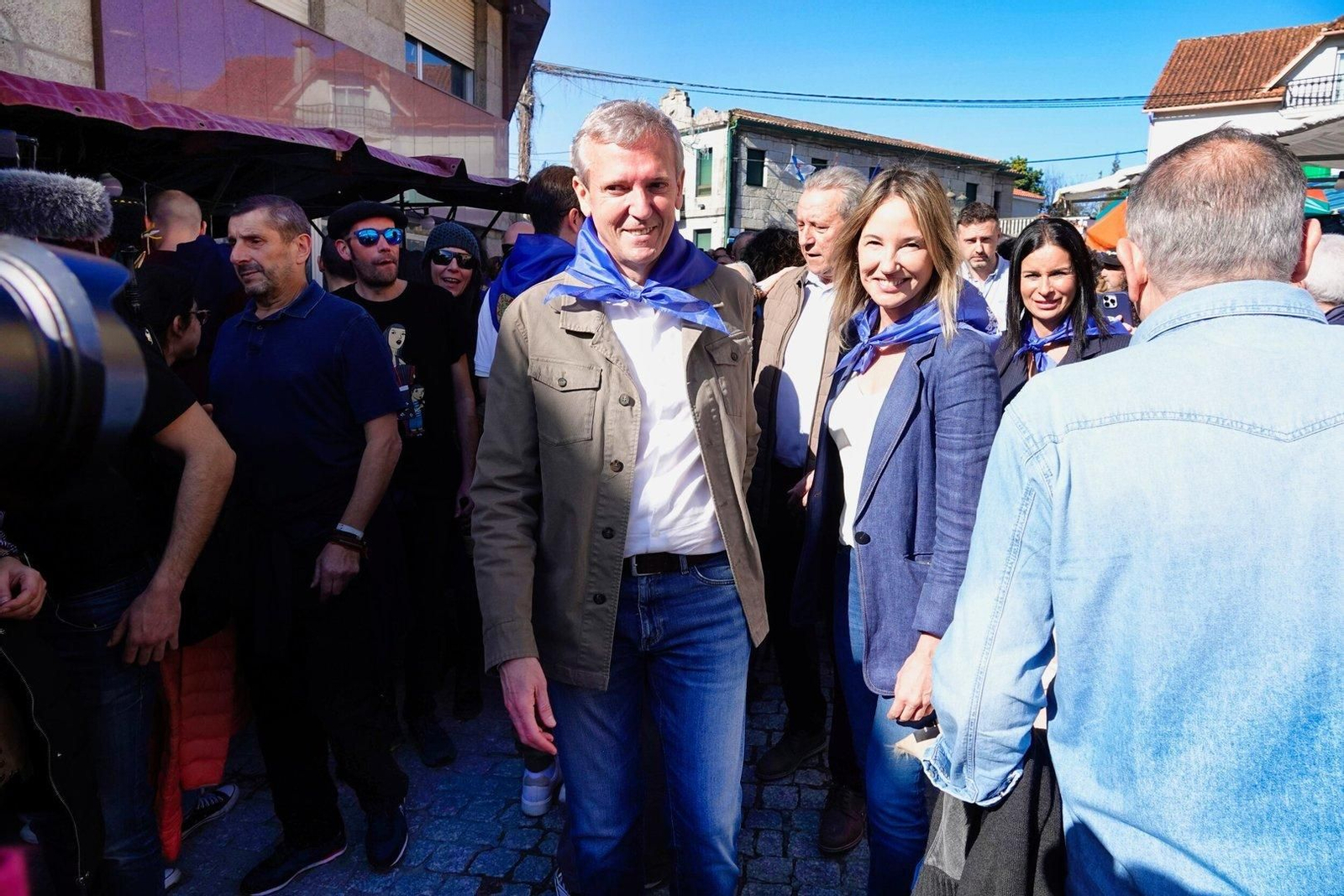 Alfonso Rueda y Marta Fernández-Tapias en San Blas.