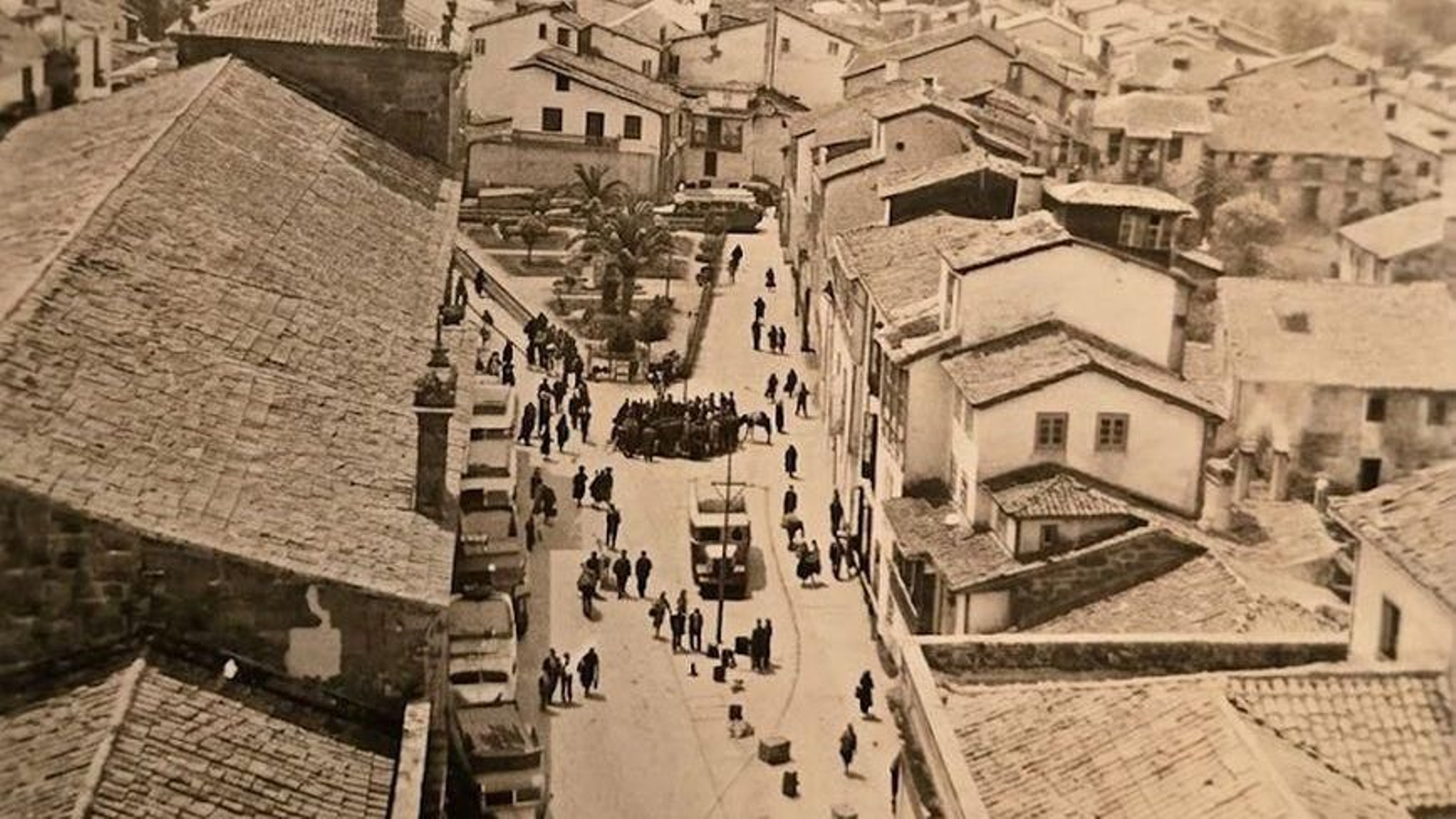 A vista de Celanova, por Recaredo de Rizo.