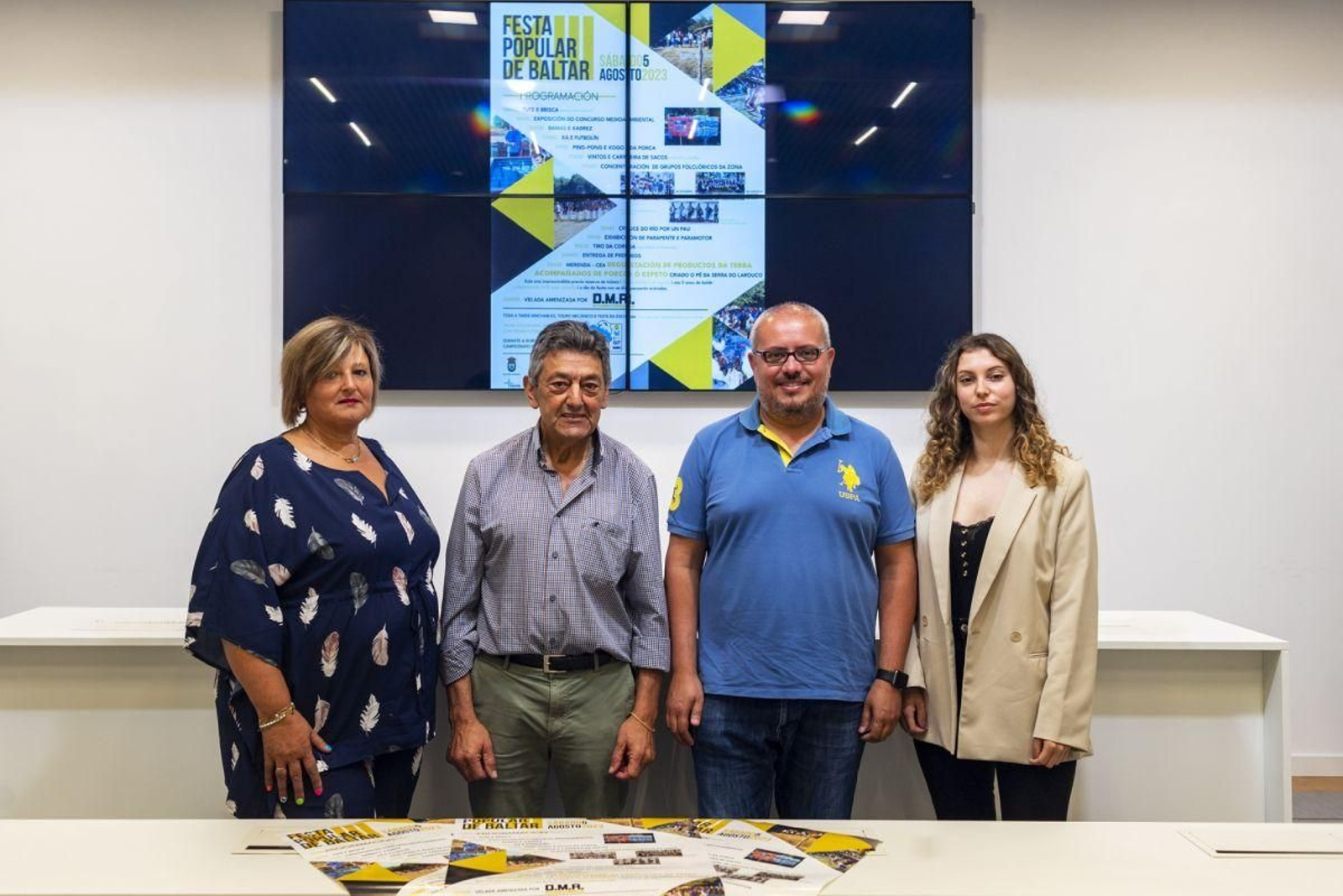 Laura López, José Antonio Feijóo, César Fernández y María G. Rodríguez.