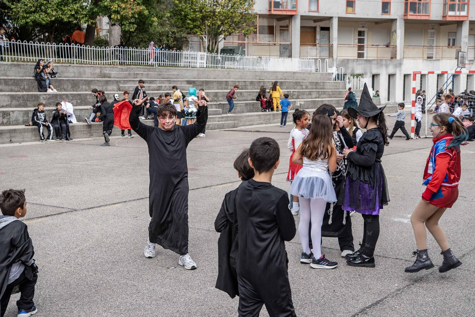 Galería | Samaín y magosto se juntan en la celebración festiva del CEIP Pintor Laxeiro de Vigo