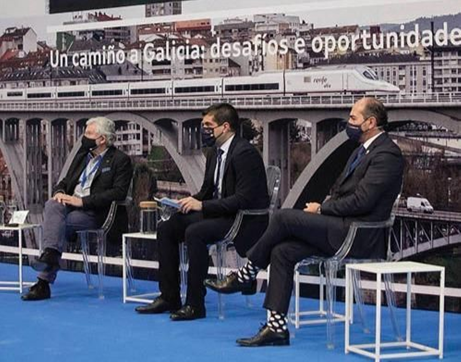 Rosendo Fernández, Gabriel Alén y Cesáreo Pardal.