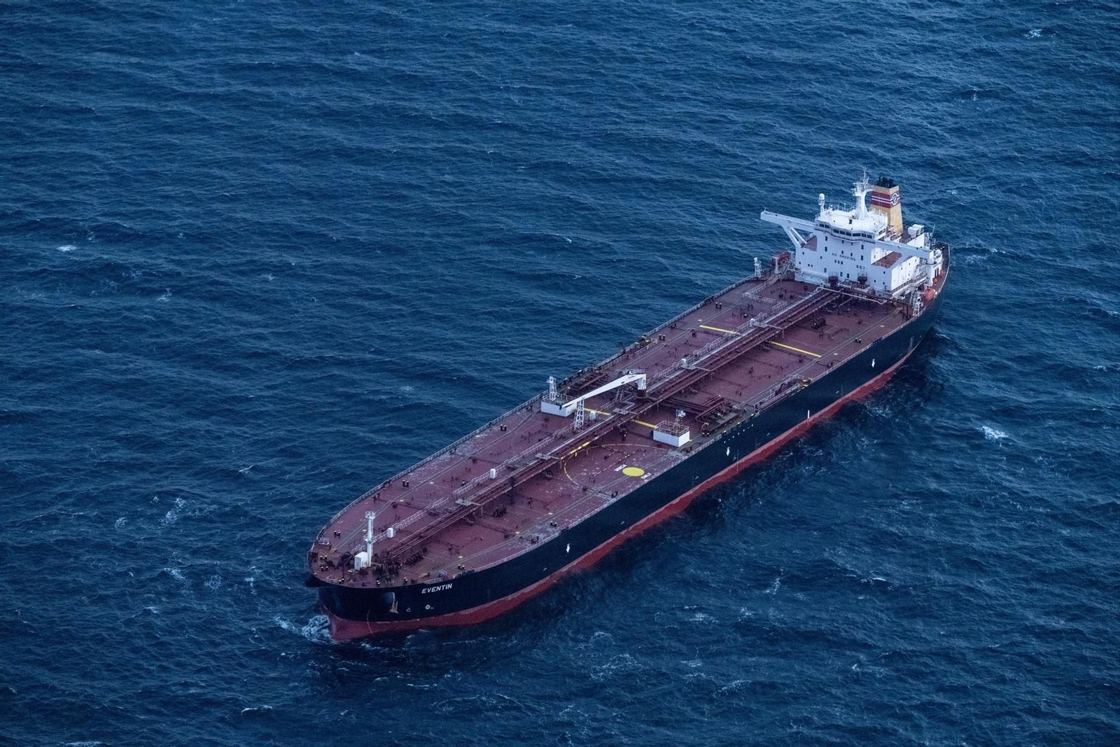 Un petrolero cerca de las costas de Alemania