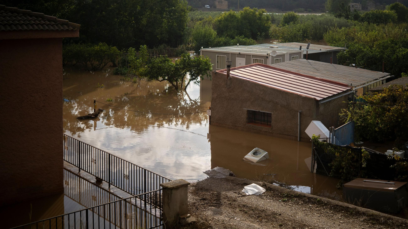 Una zona inundada en Cataluña este mes de octubre