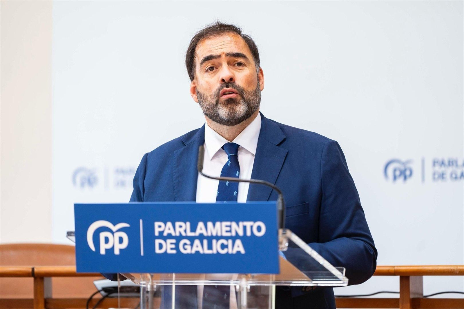 Alberto Pazos, portavoz del PPdG en el Parlamento. Fuente: Europa Press.